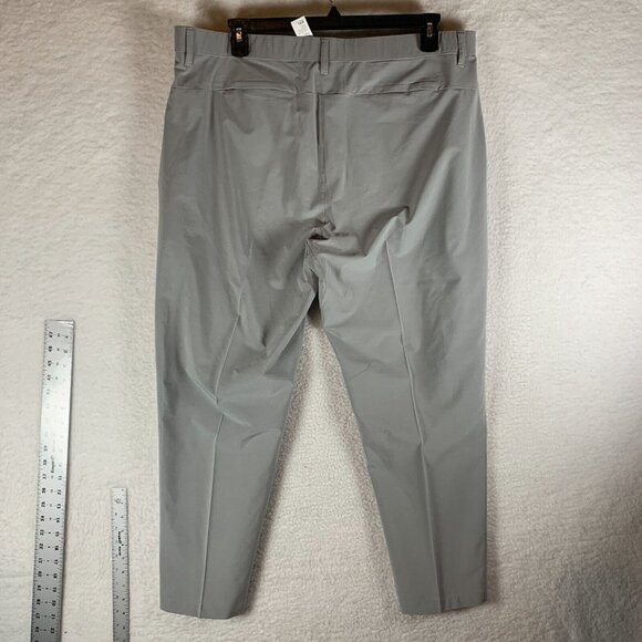 Fabletics The Only Pants Men's 2XL Gray Stretch Slash Pockets Skinny Leg 9673 - Picture 2 of 14